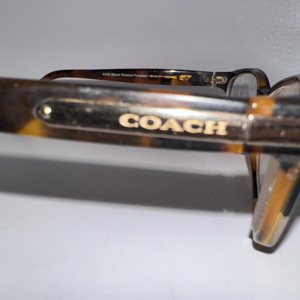 Coach Eyeglasses Frames HC6065 5287‎ Confetti Light Brown Gold 51-17-135 19178